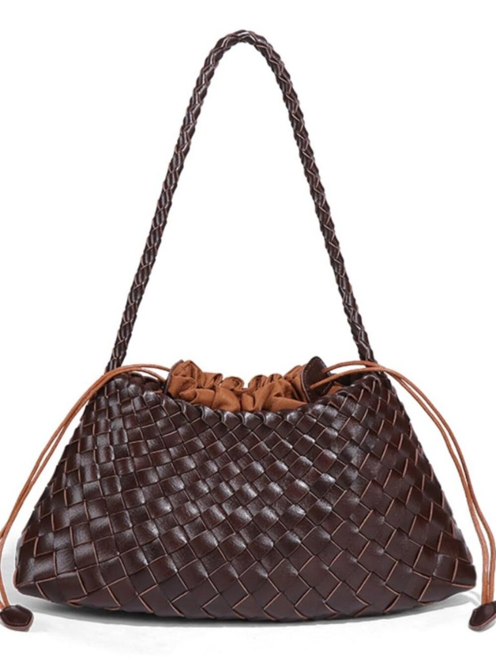Slouchy Woven Hobo Bags Women Suede Shoulder Purses Tote Travel Handbag